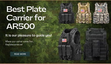 An image containing five plate carriers for AR500